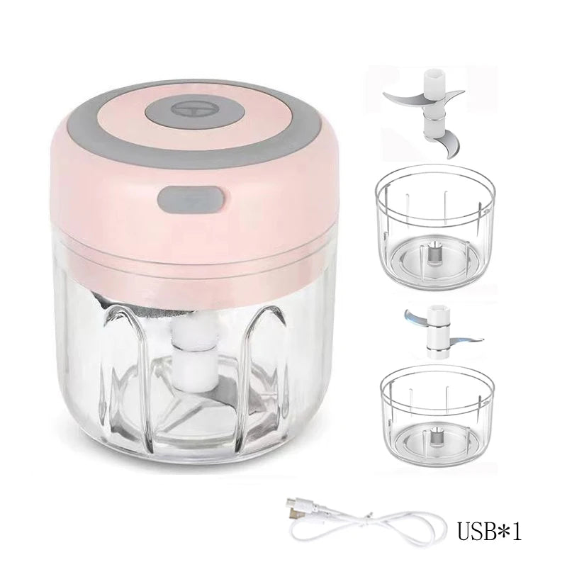 Electric Mini Garlic Press Chopper